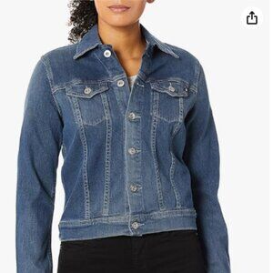 AG Adriano Goldschmied Robyn Denim Jacket – Classic Blue, Size Large